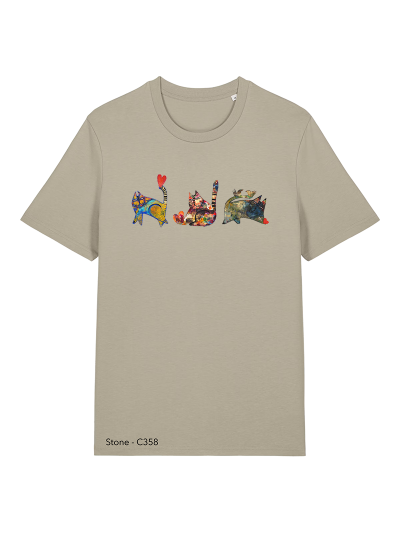 T-shirt Unisexe - LES CHATS DE COEUR - Label DINA