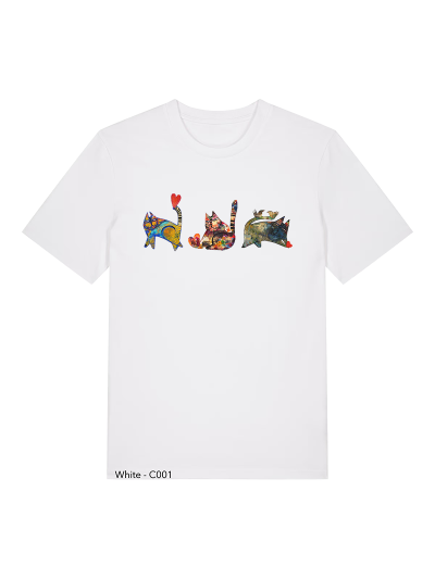T-shirt Unisexe - LES CHATS DE COEUR - Label DINA