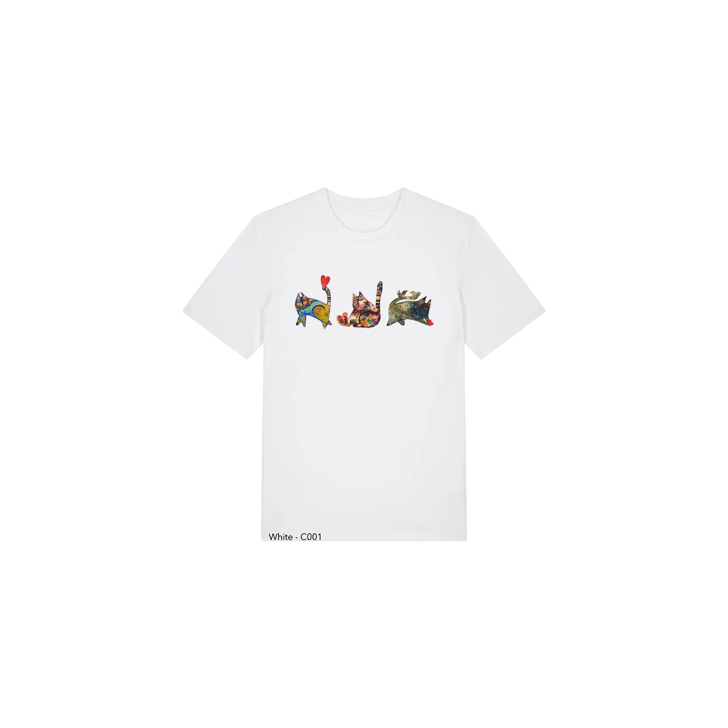 T-shirt Unisexe - LES CHATS DE COEUR - Label DINA