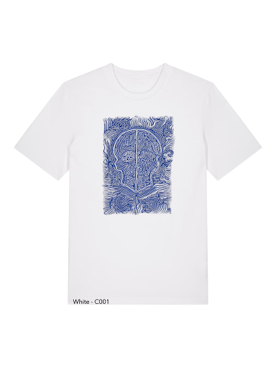 T-shirt Unisexe - CALAVERA AZUL - Label BOSSI 