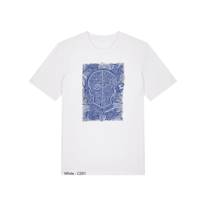 T-shirt Unisexe - CALAVERA AZUL - Label BOSSI