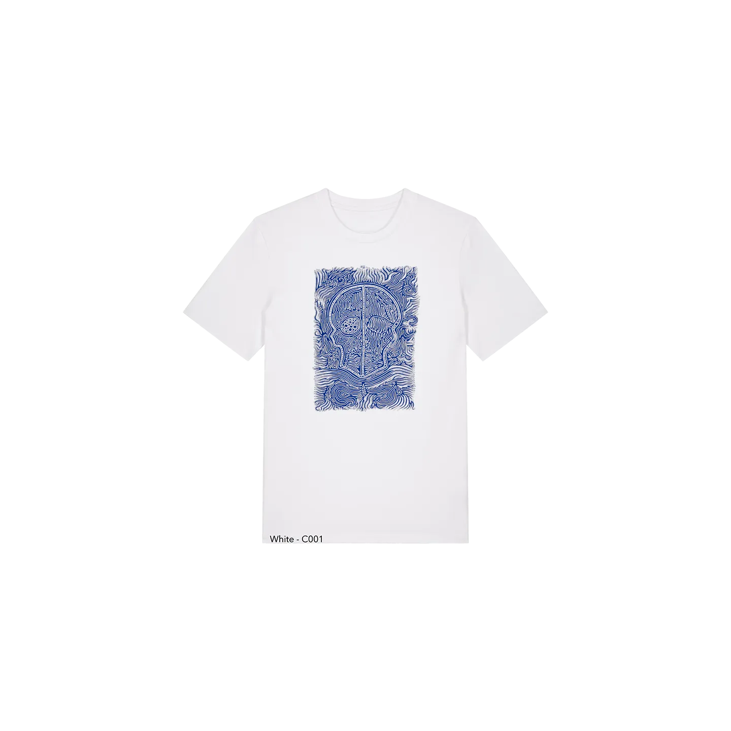 T-shirt Unisexe - CALAVERA AZUL - Label BOSSI 
