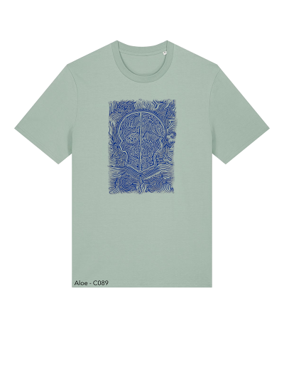 T-shirt Unisexe - CALAVERA AZUL - Label BOSSI 