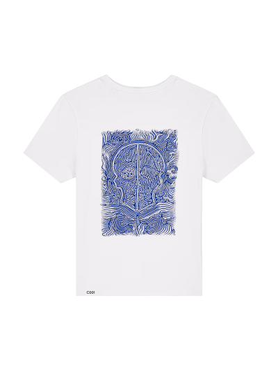 T-shirt Femme - CALAVERA AZUL - Label BOSSI 
