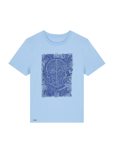 T-shirt Femme - CALAVERA AZUL - Label BOSSI 