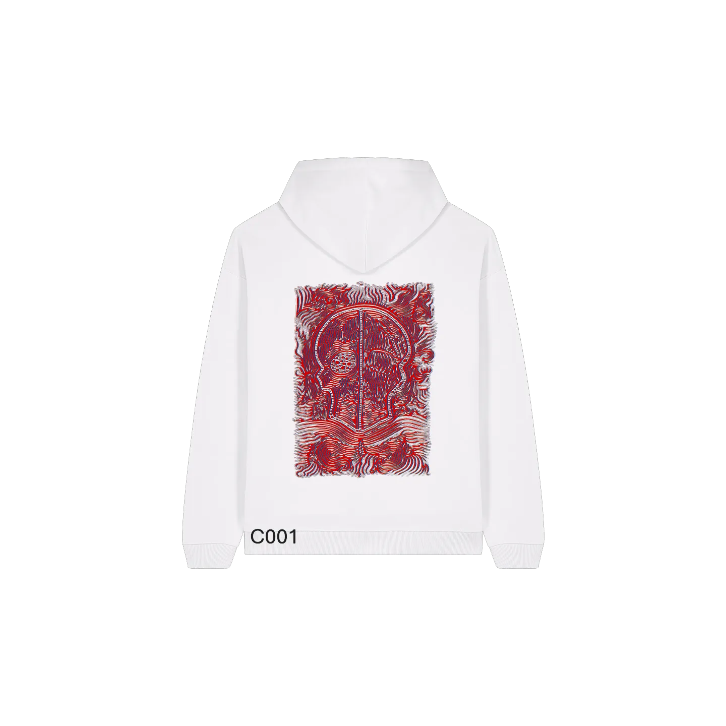 Sweatshirt Oversize - CALAVERA ROJA - Label BOSSI