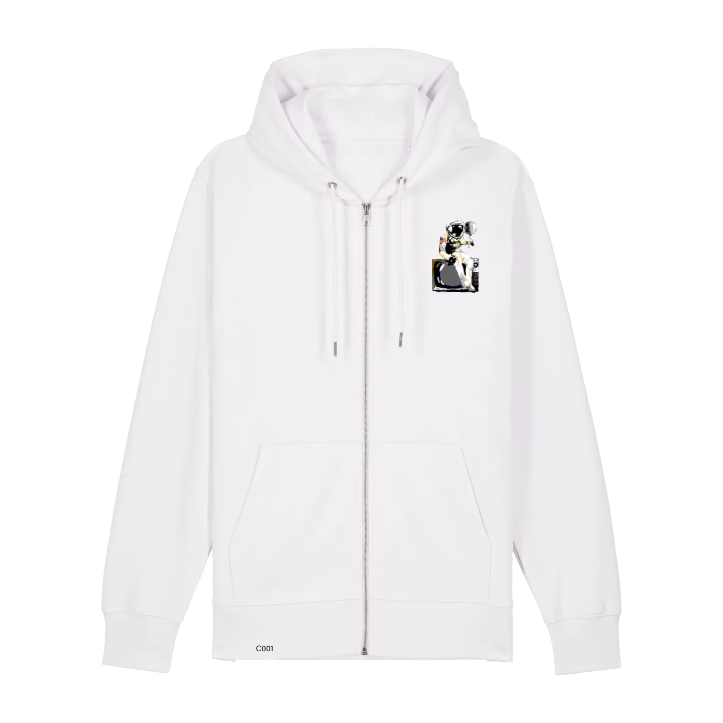 Sweatshirt Zippé - ASTRONAUTE A LA UNE - Label GUERANDELLE