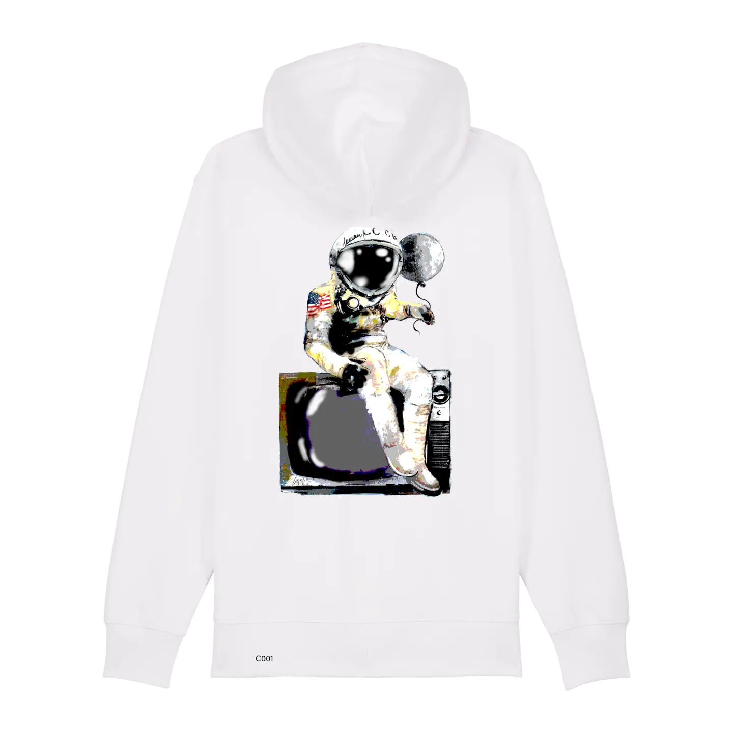 Sweatshirt Zippé - ASTRONAUTE A LA UNE - Label GUERANDELLE