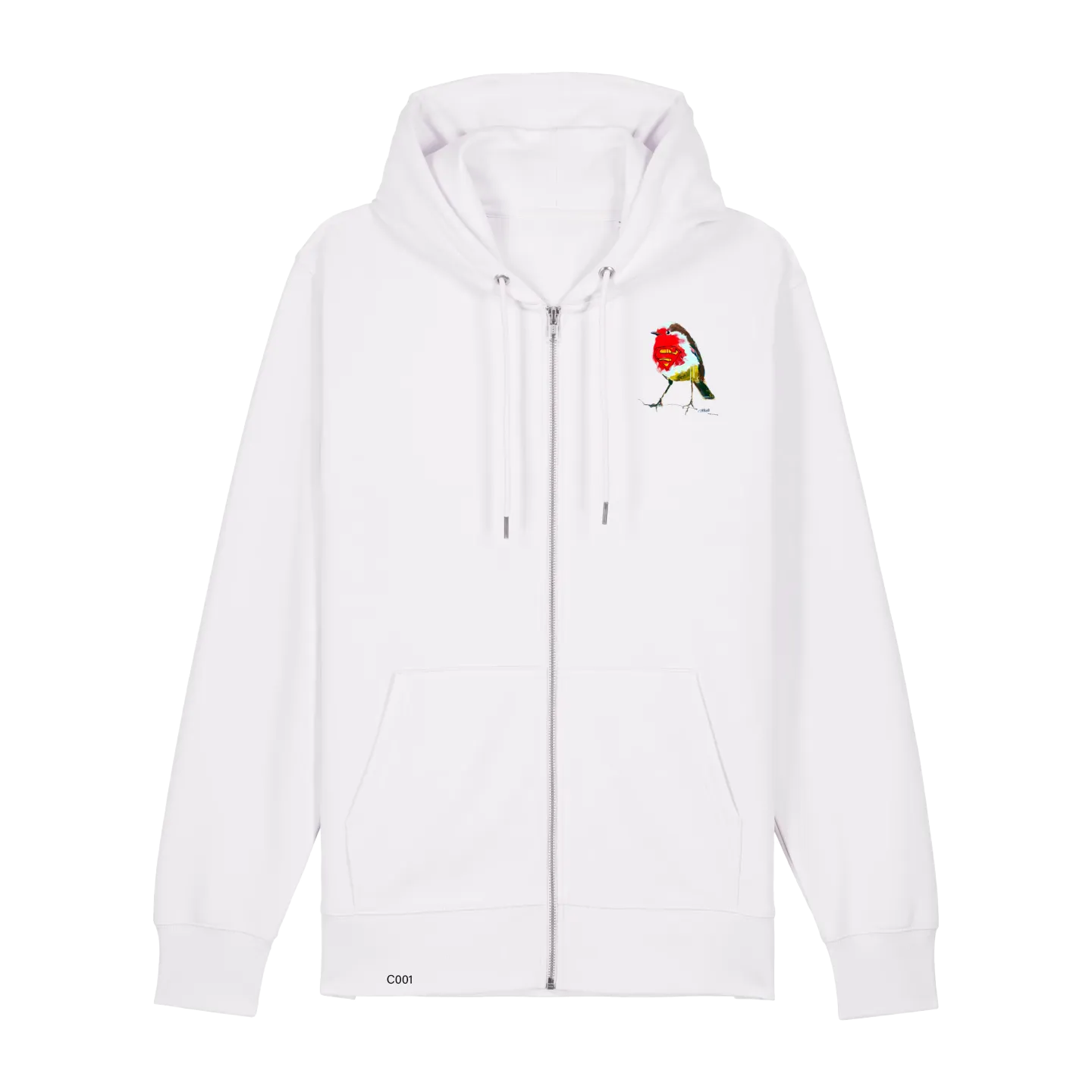 Sweatshirt Zippé - SUPER BIRD - Label GUERANDELLE