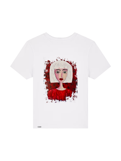 T-shirt Femme - FEMME EN ROUGE - Label PyM