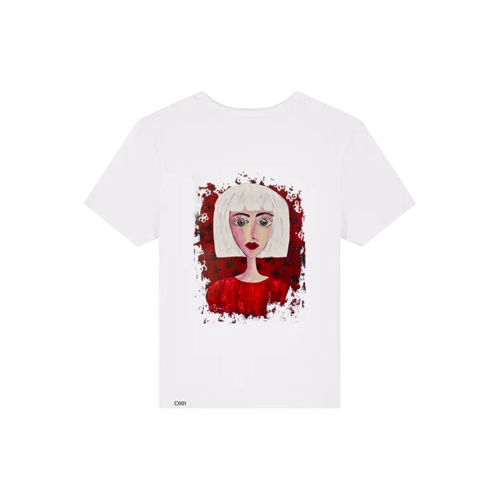 T-shirt Femme - FEMME EN ROUGE - Label PyM