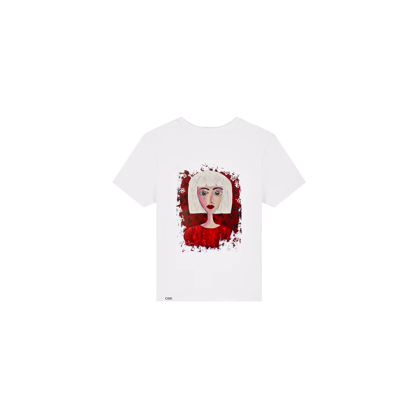 T-shirt Femme - FEMME EN ROUGE - Label PyM
