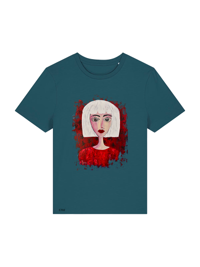 T-shirt Femme - FEMME EN ROUGE - Label PyM