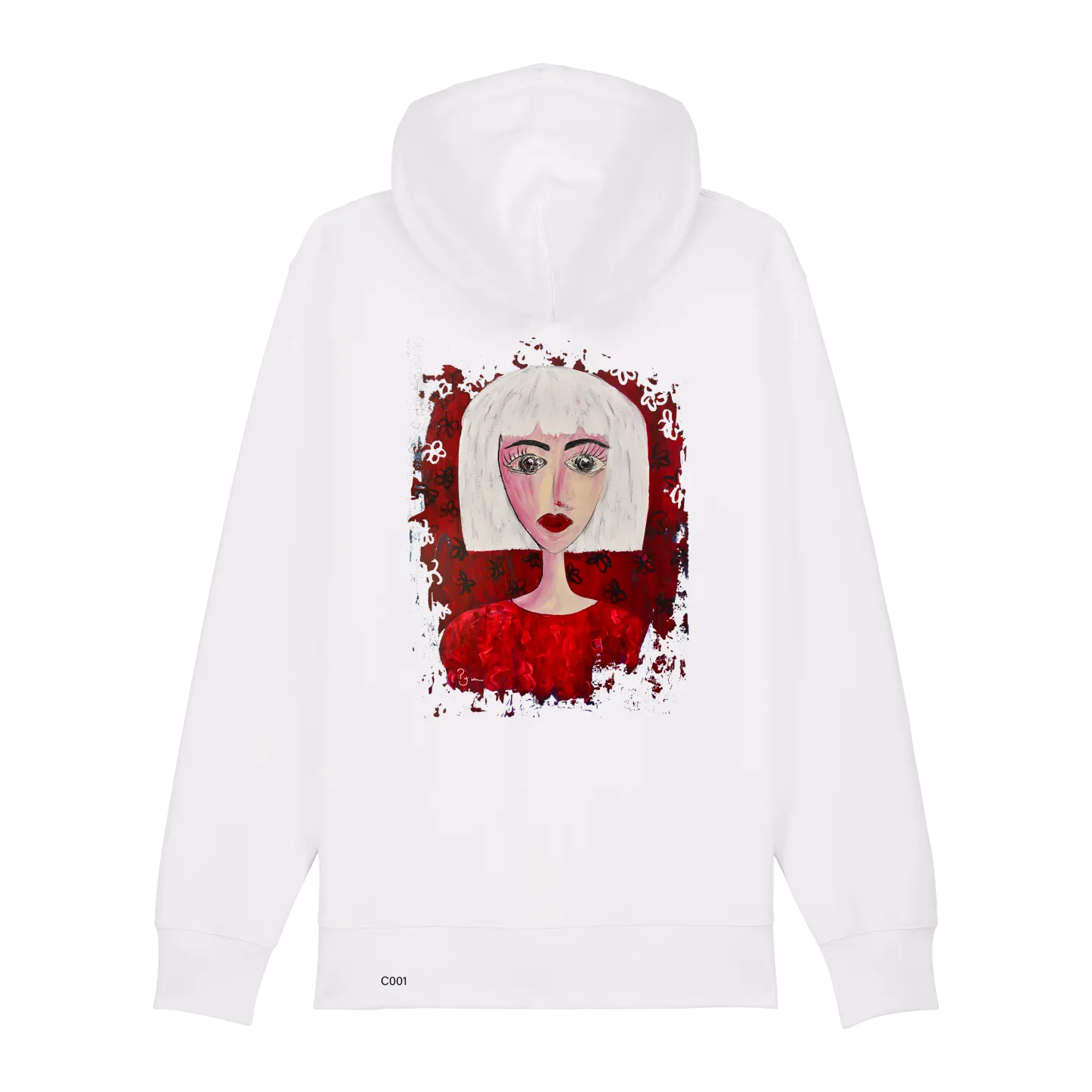 Sweatshirt Zippé - FEMME EN ROUGE - Label PyM