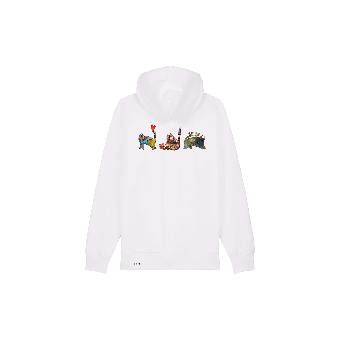 Sweatshirt Zippé - CHATS DE COEUR - Label DINA