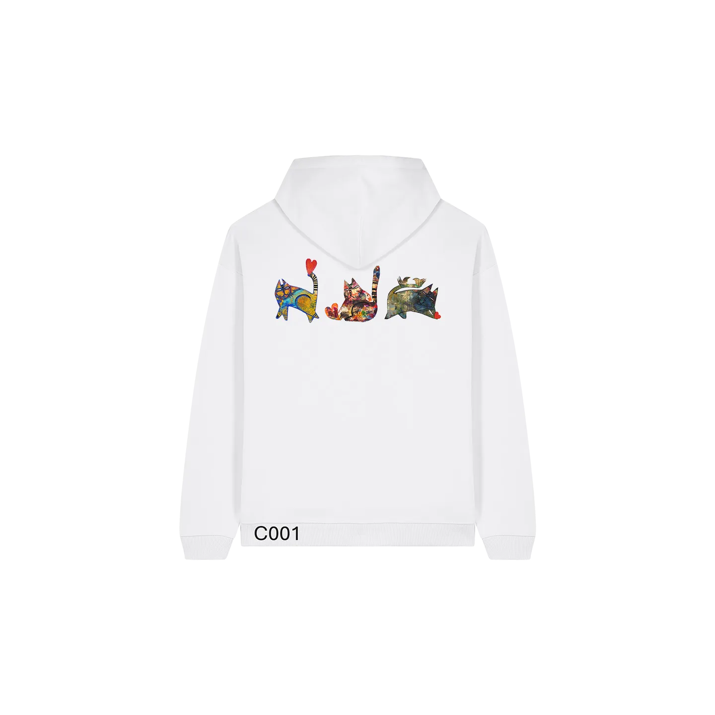 Sweatshirt Oversize - CHATS DE COEUR - Label DINA