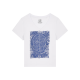 	T-shirt Femme Col V - CALAVERA AZUL - Label BOSSI 