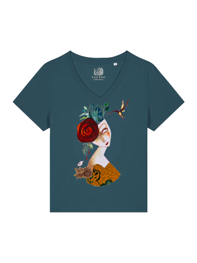 T-shirt Femme Col V - COLIBRIE - Label DINA 