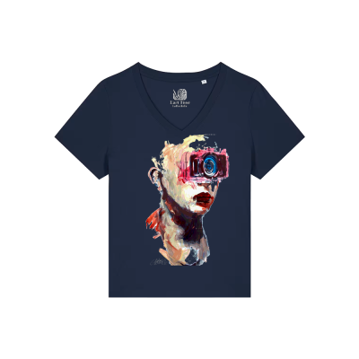 T-shirt Femme Col V - FEMME FOCUS - Label  GUERANDELLE 