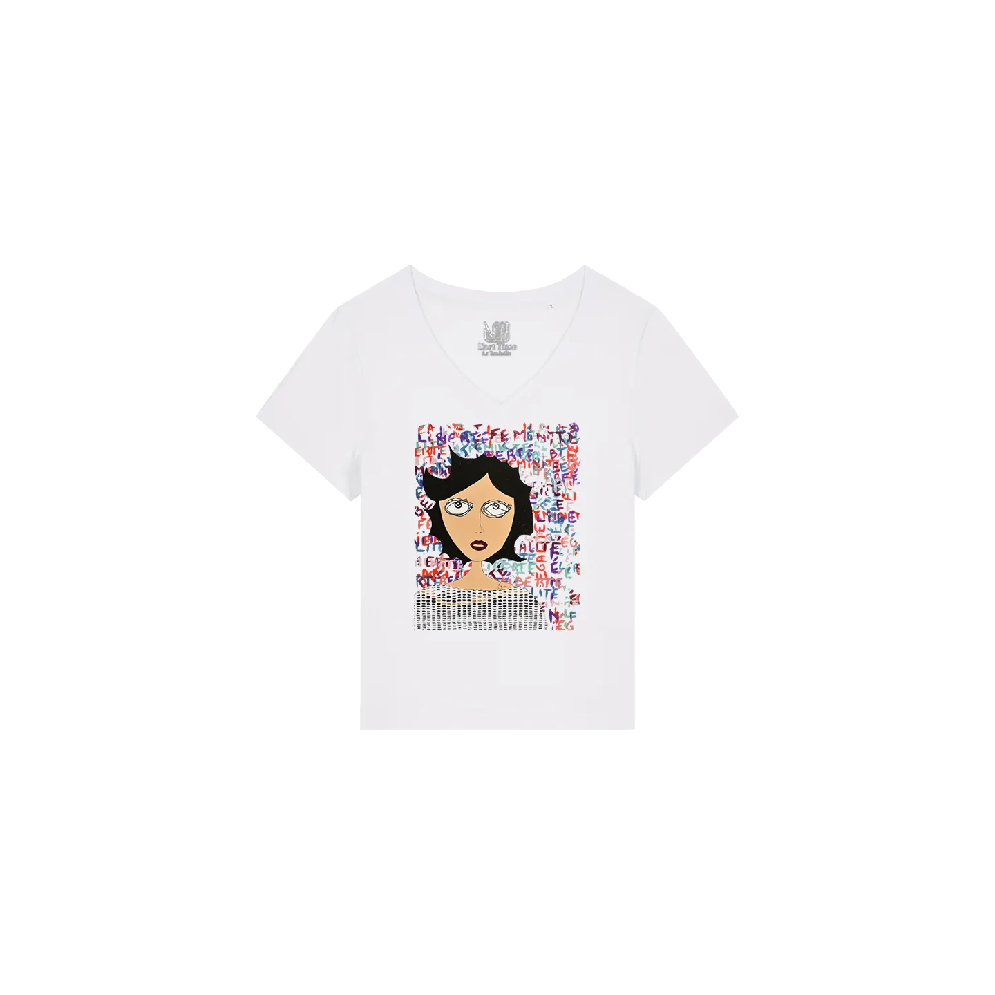 T-shirt Femme Col V - FEMME LEF - Label  PYM