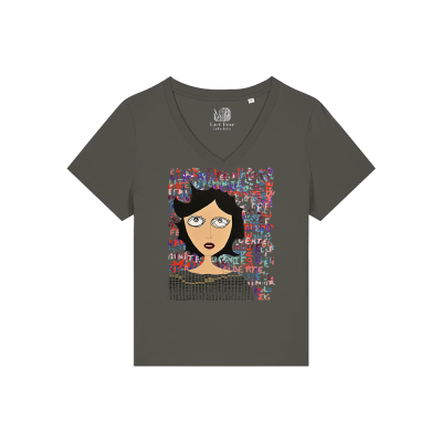 T-shirt Femme Col V - FEMME LEF - Label  PYM