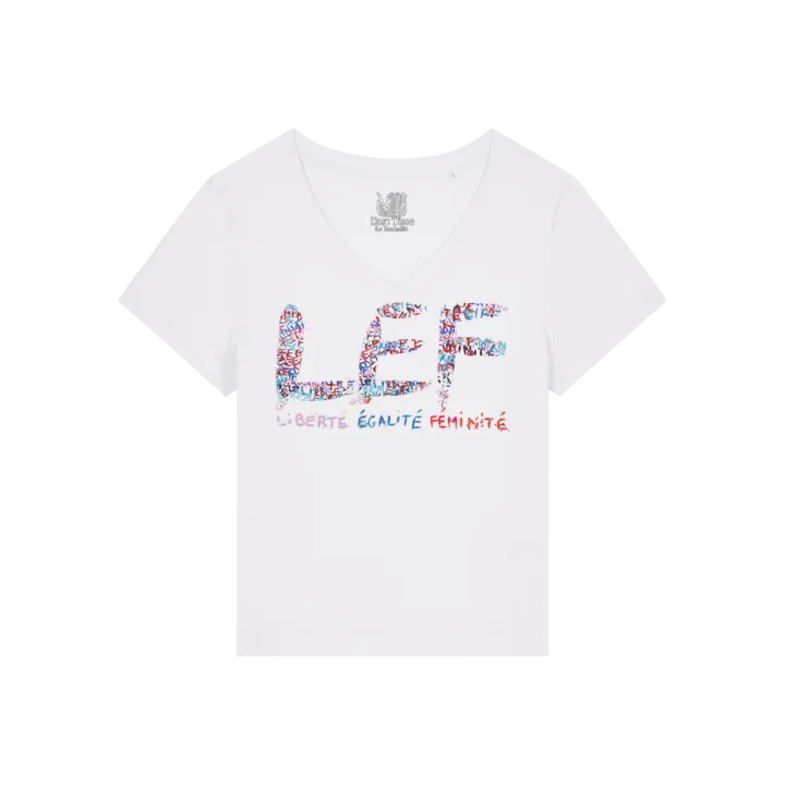 T-shirt Femme Col V - L.E.F - Label PYM	