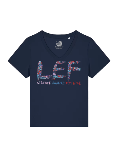 T-shirt Femme Col V - L.E.F - Label PYM	