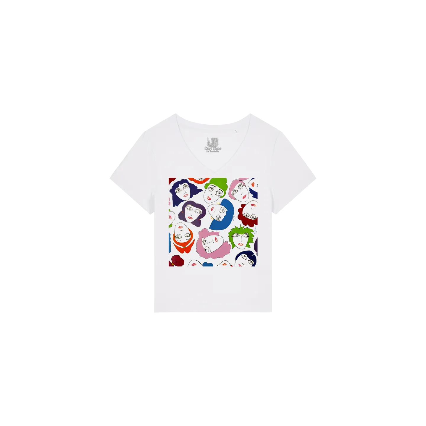 T-shirt Femme Col V - LES JEANNETTE'S - Label PYM	ST