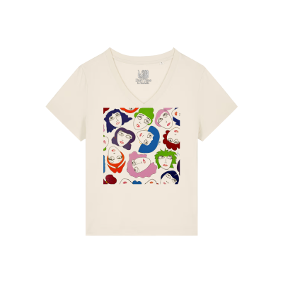 T-shirt Femme Col V - LES JEANNETTE'S - Label PYM	ST