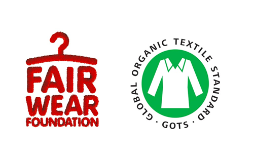Logo fair wear global organic textile standard