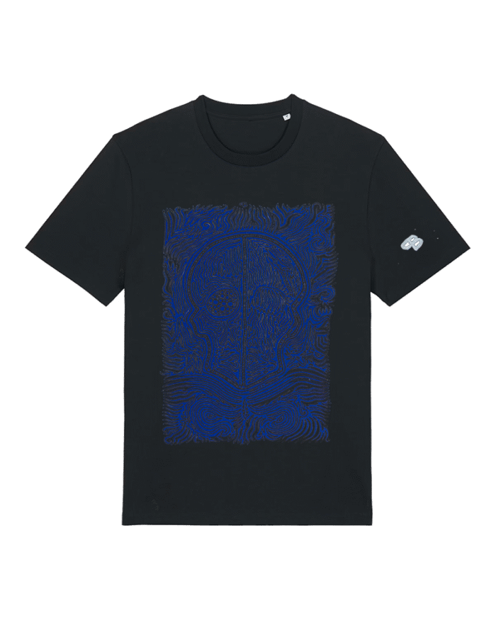 T-shirt T D M bleu